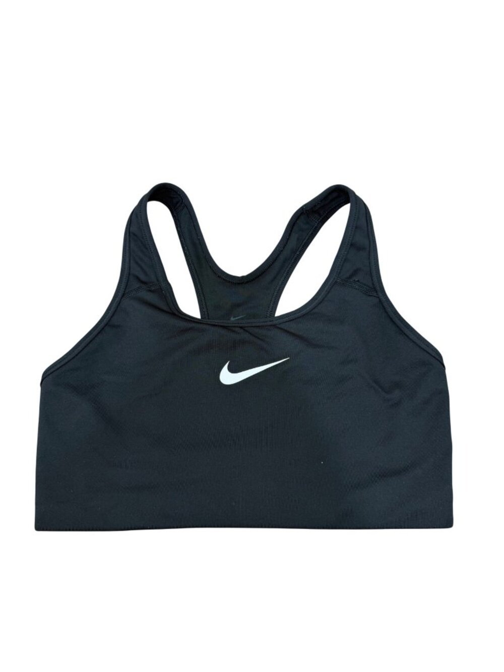 Nike Dri-Fit Black Medium Support Racerback Sports Bra Size M Unlined